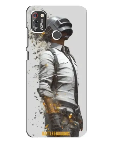Чехол для TECNO POP 4 Pro с картинкой «PUBG — боец в пыли»
