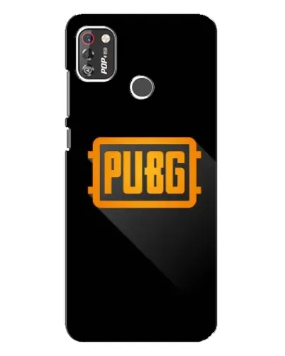 Чехол для TECNO POP 4 Pro с картинкой «PUBG — рамка лого»