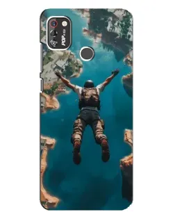 Чехол для TECNO POP 4 Pro с картинкой «PUBG — свободное падение»