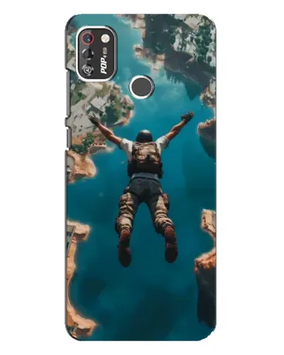 Чехол для TECNO POP 4 Pro с картинкой «PUBG — свободное падение»