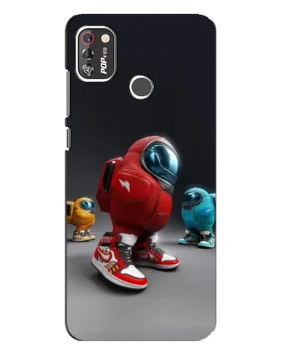 Чехол для TECNO POP 4 Pro с картинкой «Among Us — 3D стиль» Чехол для TECNO POP 4 Pro с картинкой «Among Us — 3D стиль»
