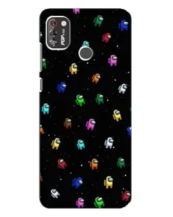 Чехол для TECNO POP 4 Pro с картинкой «Экипаж Among Us»