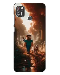Чохол для TECNO POP 4 Pro з картинкою «Стів у лісі» Чохол для TECNO POP 4 Pro з картинкою «Стів у лісі»