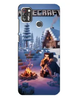 Чохол для TECNO POP 4 Pro з картинкою «Зимовий Minecraft» Чохол для TECNO POP 4 Pro з картинкою «Зимовий Minecraft»