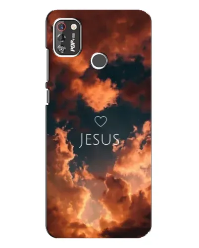 Чехол для TECNO POP 4 Pro с картинкой «Сияние Имени Jesus»