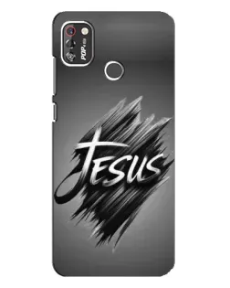 Чехол для TECNO POP 4 Pro с картинкой «Надпись Jesus Graffiti»