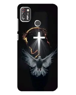 Чехол для TECNO POP 4 Pro с картинкой «Голубь и Свет»