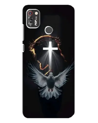 Чехол для TECNO POP 4 Pro с картинкой «Голубь и Свет»