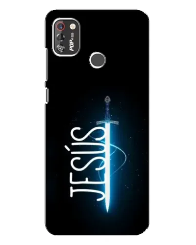 Чехол для TECNO POP 4 Pro с картинкой «Меч Духа Jesus»
