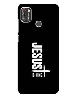 Чехол для TECNO POP 4 Pro с картинкой «Вертикаль веры Jesus»