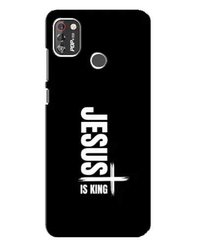 Чехол для TECNO POP 4 Pro с картинкой «Вертикаль веры Jesus»