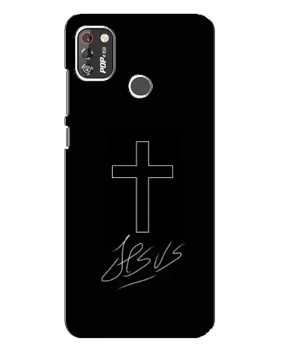 Чехол для TECNO POP 4 Pro с картинкой «Графический крест Jesus» Чехол для TECNO POP 4 Pro с картинкой «Графический крест Jesus»