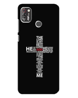 Чехол для TECNO POP 4 Pro с картинкой «Текстовый крест» Чехол для TECNO POP 4 Pro с картинкой «Текстовый крест»