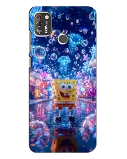 Чехол для TECNO POP 4 Pro с картинкой «Неоновый океан»