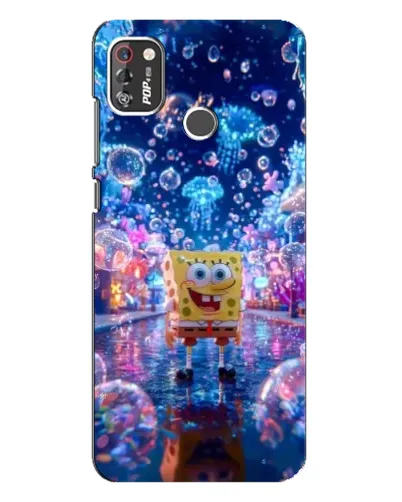 Чехол для TECNO POP 4 Pro с картинкой «Неоновый океан»