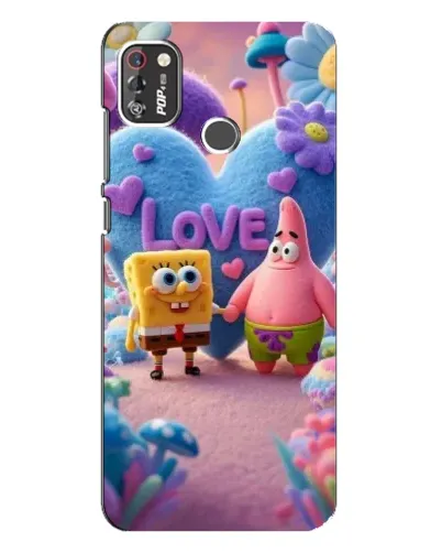 Чехол для TECNO POP 4 Pro с картинкой «Губка Боб Патрик»