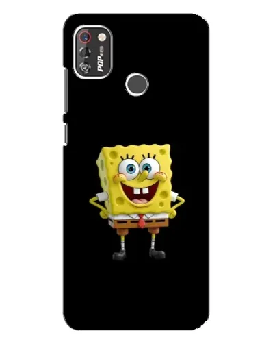 Чехол для TECNO POP 4 Pro с картинкой «Классический Губка Боб»