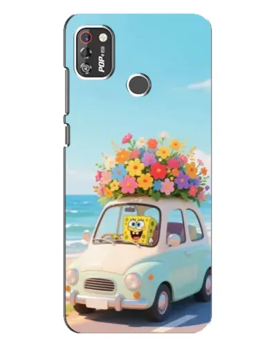 Чехол для TECNO POP 4 Pro с картинкой «Автомобильное путешествие»