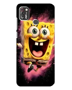 Чехол для TECNO POP 4 Pro с картинкой «Взрывной Спанч Боб»
