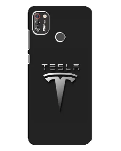 Чехол для TECNO POP 4 Pro с картинкой «Стальной логотип Tesla» Чехол для TECNO POP 4 Pro с картинкой «Стальной логотип Tesla»