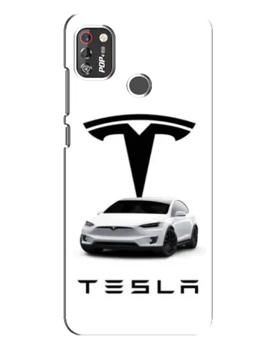 Чехол для TECNO POP 4 Pro с картинкой «Tesla White Style» Чехол для TECNO POP 4 Pro с картинкой «Tesla White Style»