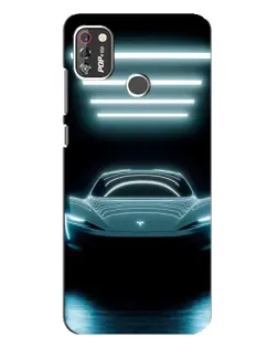 Чохол для TECNO POP 4 Pro з картинкою «Tesla в неоні» Чохол для TECNO POP 4 Pro з картинкою «Tesla в неоні»