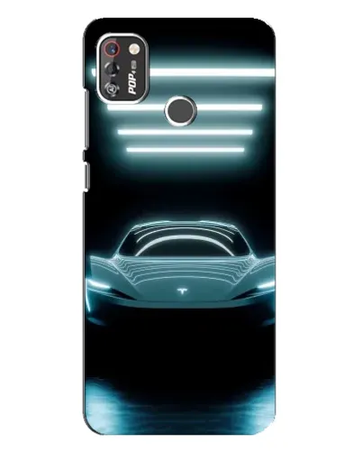 Чехол для TECNO POP 4 Pro с картинкой «Tesla в неоне» Чехол для TECNO POP 4 Pro с картинкой «Tesla в неоне»