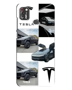Чохол для TECNO POP 4 Pro з картинкою «Колаж Cybertruck Tesla» Чохол для TECNO POP 4 Pro з картинкою «Колаж Cybertruck Tesla»