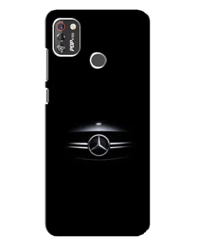 Чехол для TECNO POP 4 Pro с картинкой «Mercedes — абстрактные линии»
