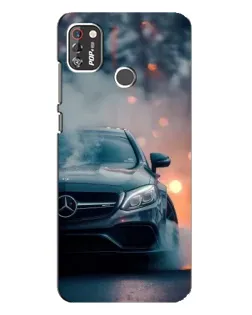 Чехол для TECNO POP 4 Pro с картинкой «Mercedes — ночной город» Чехол для TECNO POP 4 Pro с картинкой «Mercedes — ночной город»