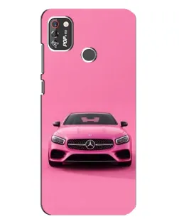 Чехол для TECNO POP 4 Pro с картинкой «Розовый Mercedes AMG»