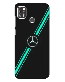 Чехол для TECNO POP 4 Pro с картинкой «Спортивные линии Mercedes»