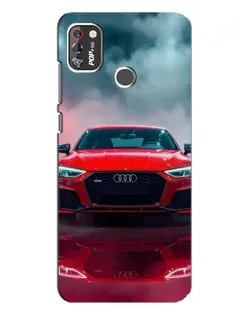 Чехол для TECNO POP 4 Pro с картинкой «Audi RS — красный стиль»