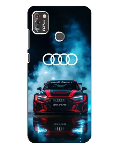 Чехол для TECNO POP 4 Pro с картинкой «Audi Sport — неон» Чехол для TECNO POP 4 Pro с картинкой «Audi Sport — неон»