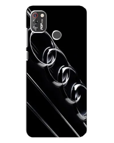 Чехол для TECNO POP 4 Pro с картинкой «Audi — абстрактные кольца» Чехол для TECNO POP 4 Pro с картинкой «Audi — абстрактные кольца»