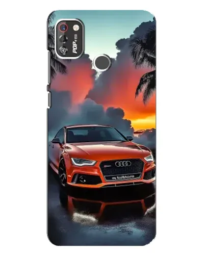 Чехол для TECNO POP 4 Pro с картинкой «Audi — закат» Чехол для TECNO POP 4 Pro с картинкой «Audi — закат»