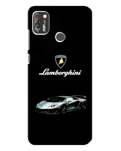 Чехол для TECNO POP 4 Pro с картинкой «Логотип Lamborghini классика» Чехол для TECNO POP 4 Pro с картинкой «Логотип Lamborghini классика»