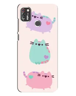 Чохол для TECNO POP 4 Pro з картинкою «Pusheen тріо» Чохол для TECNO POP 4 Pro з картинкою «Pusheen тріо»