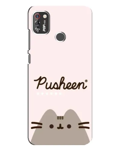 Чехол для TECNO POP 4 Pro с картинкой «Pusheen логотип» Чехол для TECNO POP 4 Pro с картинкой «Pusheen логотип»