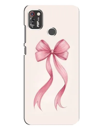 Чехол для TECNO POP 4 Pro с картинкой «Розовый бант»