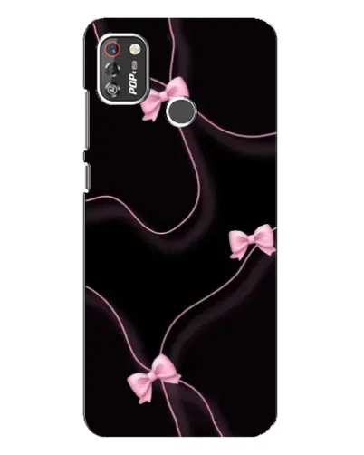 Чехол для TECNO POP 4 Pro с картинкой «Розовые ленты»