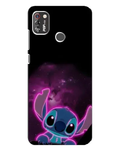 Чехол для TECNO POP 4 Pro с картинкой «Неоновый Stitch» Чехол для TECNO POP 4 Pro с картинкой «Неоновый Stitch»