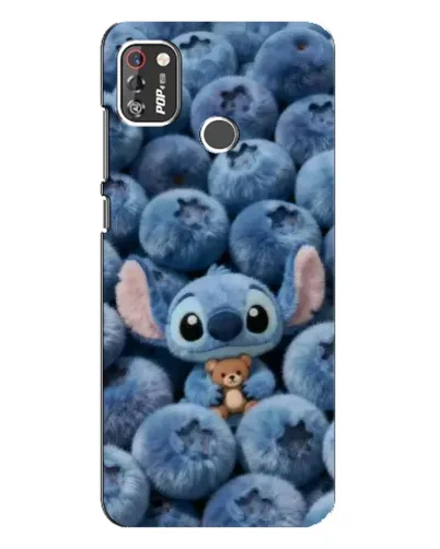 Чехол для TECNO POP 4 Pro с картинкой «Стич и голубика» Чехол для TECNO POP 4 Pro с картинкой «Стич и голубика»