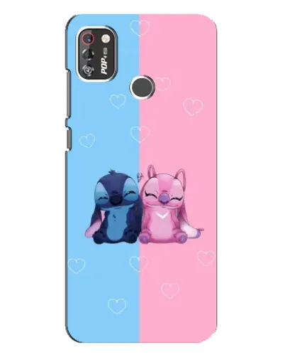 Чехол для TECNO POP 4 Pro с картинкой «Stitch и Angel Love» Чехол для TECNO POP 4 Pro с картинкой «Stitch и Angel Love»
