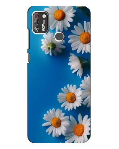 Чехол для TECNO POP 4 Pro с картинкой «Белоснежные маргаритки»