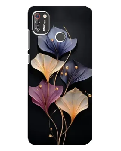 Чехол для TECNO POP 4 Pro с картинкой «Лиловые цветы грации»