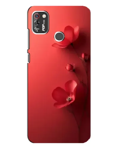 Чехол для TECNO POP 4 Pro с картинкой «Маковые соцветия»