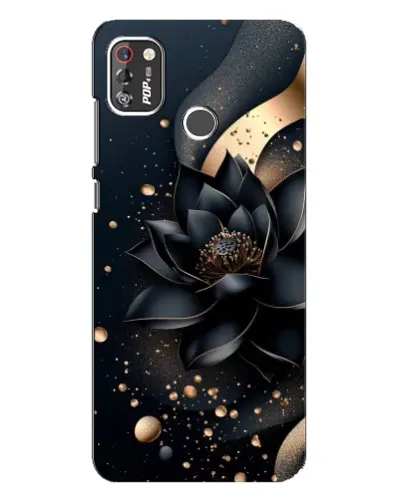 Чехол для TECNO POP 4 Pro с картинкой «Черный лотос»