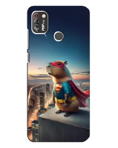 Чехол для TECNO POP 4 Pro с картинкой «Капи-мен супергерой»