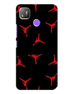 Чохол для TECNO POP 4 з картинкою «Jordan Red Pattern» Чохол для TECNO POP 4 з картинкою «Jordan Red Pattern»